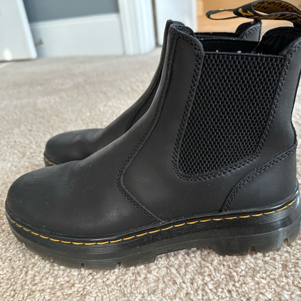 Black Doc Marten ankle boots